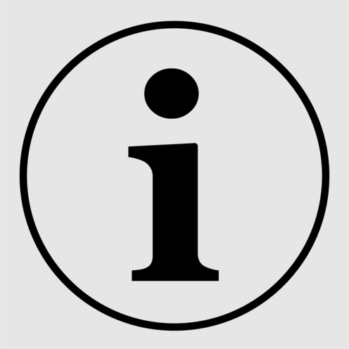 Icon: Kleines „i“ in einem Kreis.