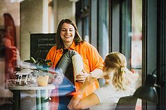 Gründer:innen unseres Gründungsnetzwerks präsentierten ihre Produkte und Geschäftsideen ihrer eigenen Start-Ups.