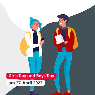 Verlinkung zur Website Girls' Day und Boys'Day 2023