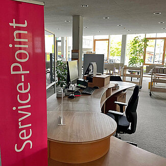 Standort Detmold, Raum 2.005 - Bibliothek und Service-Point