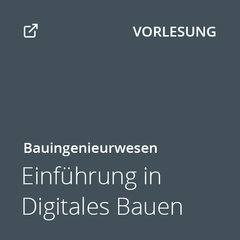 Kachel Einführung in Digitales Bauen
