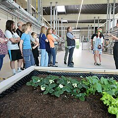 Interesting guided tours attracted visitors to the new Future Food Factory.