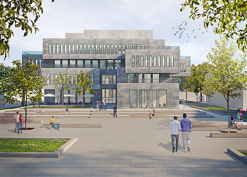 Aussenansicht des InnovationSPIN © Matern Architekten | Entwurf InnovationSPIN, Lemgo