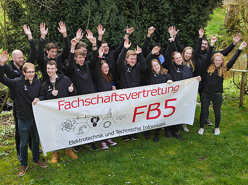 Foto der Fachschaftsvertretung 2019/20, Entstanden auf einer Fachschaftsfahrt
