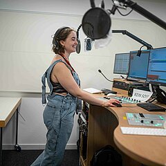 Visitors were also able to drop in on the radio.