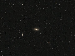 M81, Bodes-Galaxie, M82, Zigarren-Galaxie, NGC3077, Garland-Galaxie