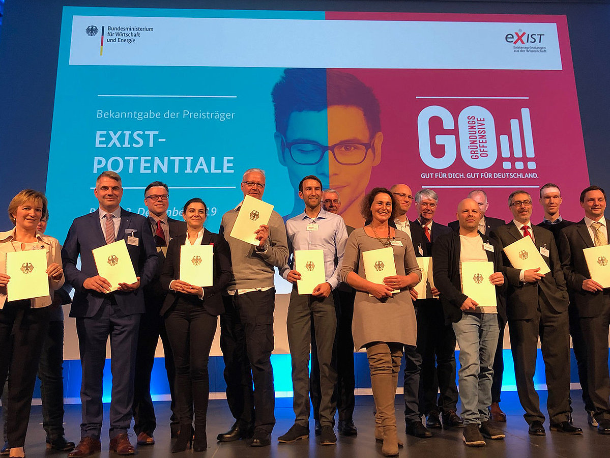Preisträgerinnen und Preisträger im Wettbewerb Exist-Potentiale in Berlin