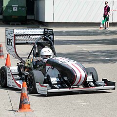 Things got racy during the show driving of the OWL Racing Team.