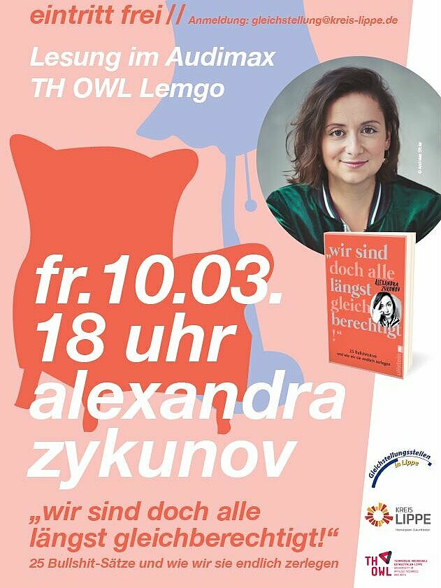 "wir sind doch alle längst gleichberechtigt!“ 25 Bullshit-Sätze und wie wir sie endlich zerlegen. Lesung von Alexandra Zykunov