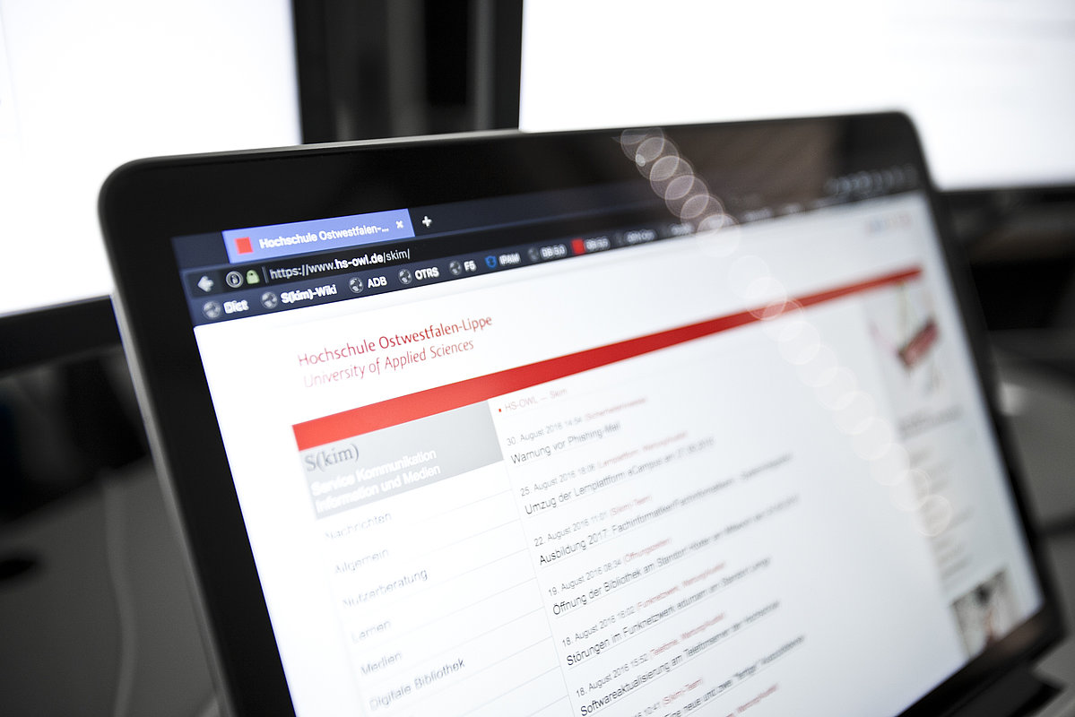 Der S(kim)Servicekatalog ist Online S(kim) TH OWL