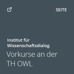Kachel Vorkurse an der TH OWL