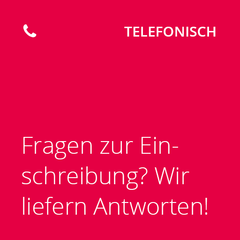 Kachel Fragen zur Einschreibung? Wir liefern Antworten!