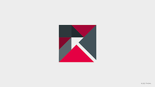 Bausteine des Tangrams so angeordnet, dass die in der Mitte freibleibende Fläche einen Pfeil darstellt, der von den einzelnen Bausteinen umschlossen wird Bausteine des Tangrams so angeordnet, dass die in der Mitte freibleibende Fläche einen Pfeil darstellt, der von den einzelnen Bausteinen umschlossen wird