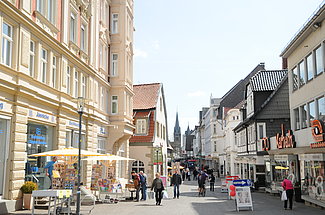 Die Detmolder Innenstadt lädt zum Verweilen ein.