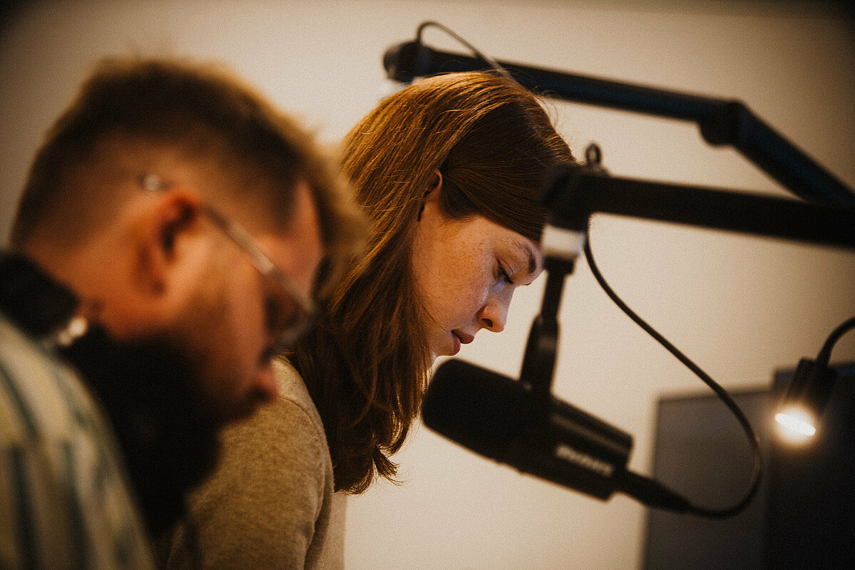 Es gab auch was auf die Ohren! Das Campusradio Triquency hat den ganzen Tag live gesendet und war auf beiden Campi zu hören.