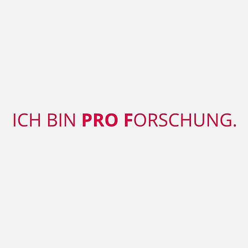 Bildkachel mit Text: Ich bin PRO Forschung.