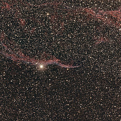Cirrus-Nebel, Tak FSQ 106 mit SBIG 8300C, 10 x 300s, PP in Pixinsight.