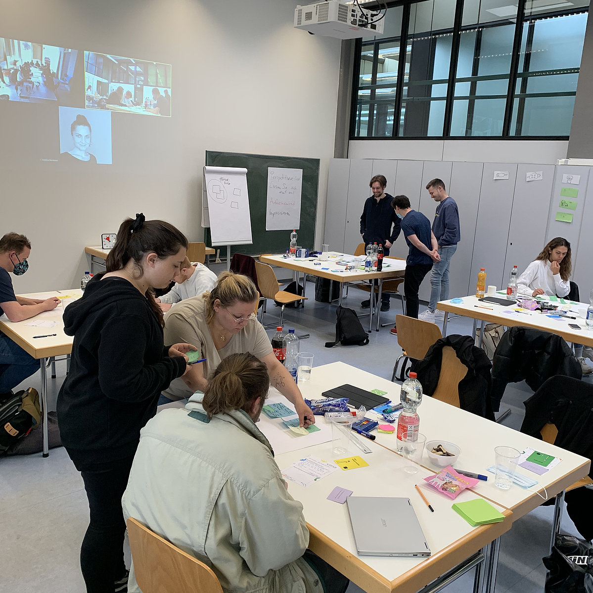 Die Gruppenarbeit der Studierenden am Standort Lemgo