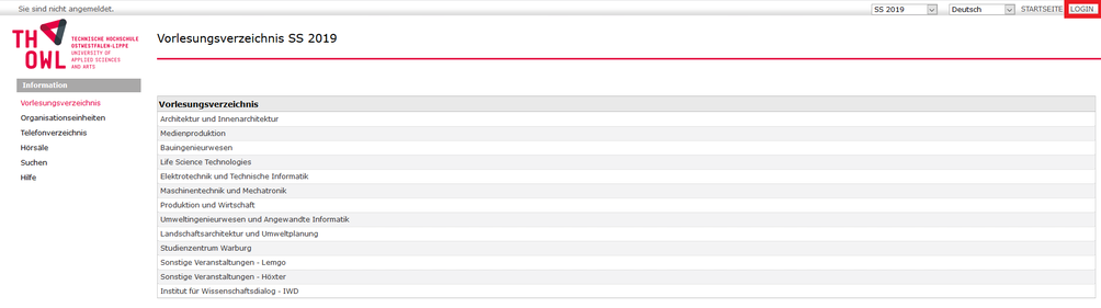 Anmelden im Campus Management System CAS Campus Anmelden im Campus Management System CAS Campus