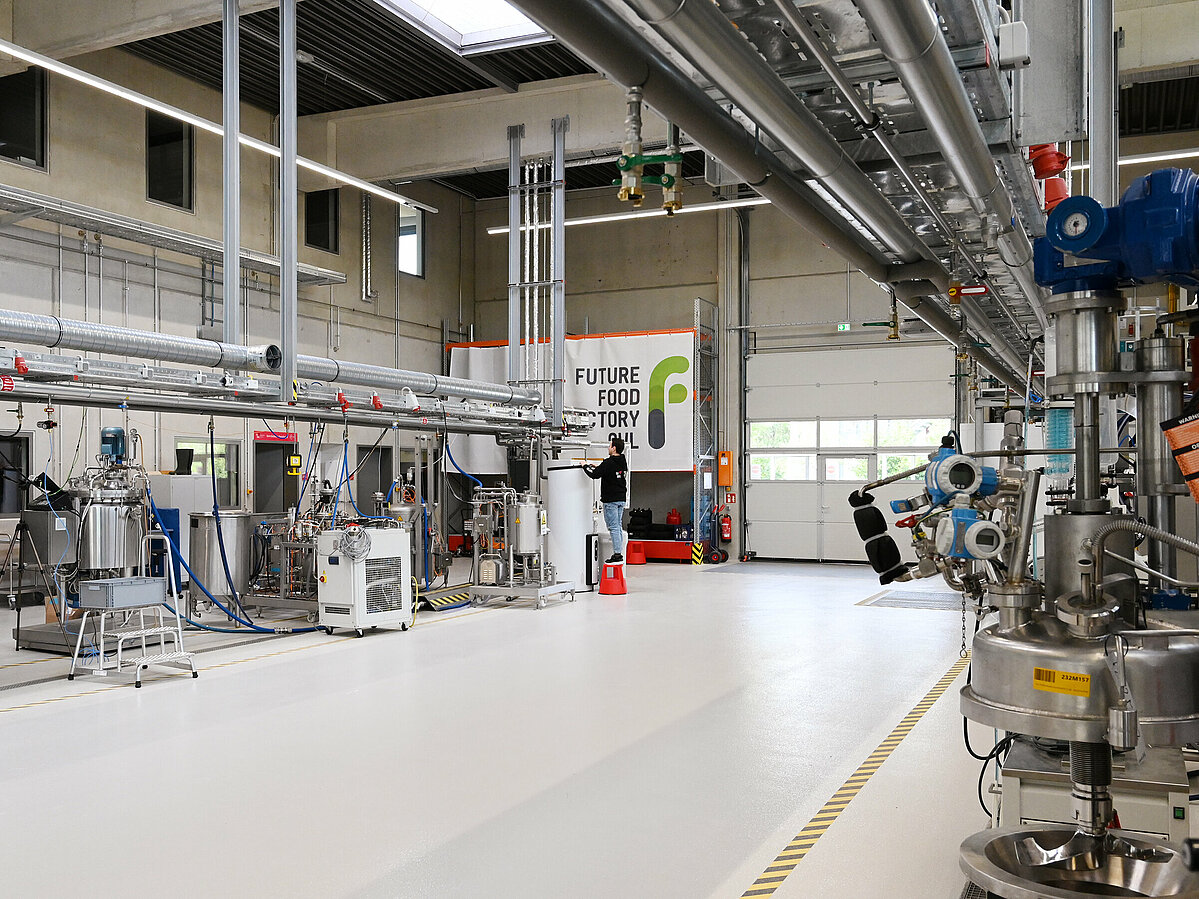 Werkhalle der Future Food Factory OWL