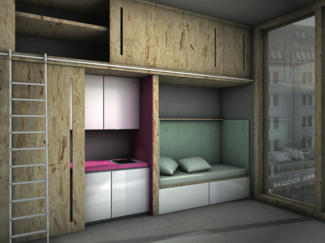 Perspektische Darstellung Projekt Wohnen