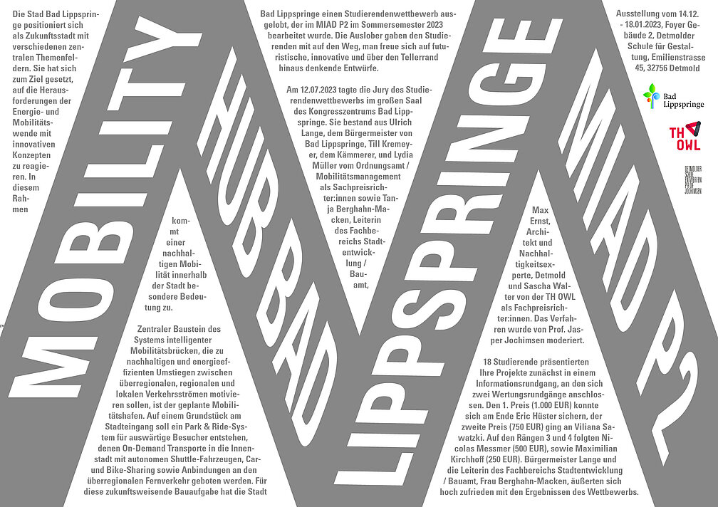 Ausstellung Mobility Hub Bad Lippspringe DS Galerie 12/23-01/24