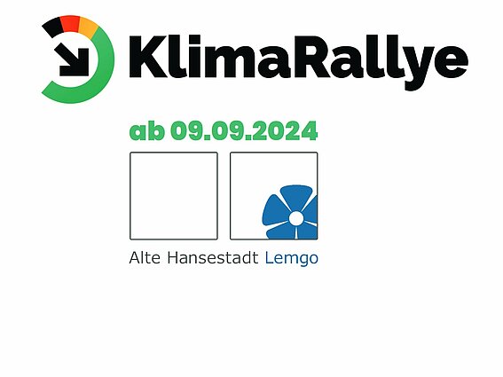 Logo der KlimaRallye 2024 der Alten Hansestadt Lemgo