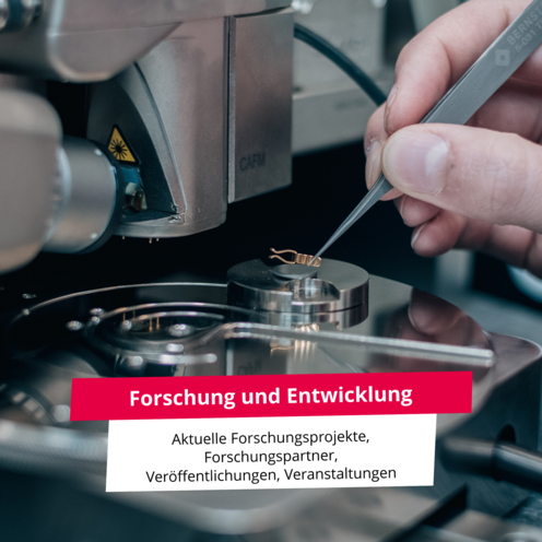 Hier gibt es Informationen zu Forschung und Entwicklung, den aktuellen Forschungsprojekten, Forschungspartnern, Veröffentlichungen, Veranstaltungen