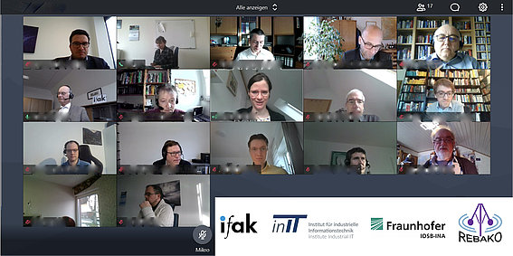 Das Projektkonsortium und der projektbegleitende Ausschuss kamen im Kickoff virtuell zusammen.