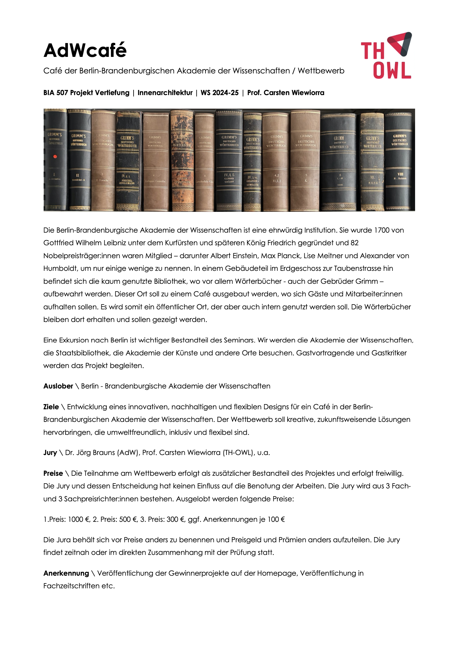 AdW Café | Programm Teil 1 