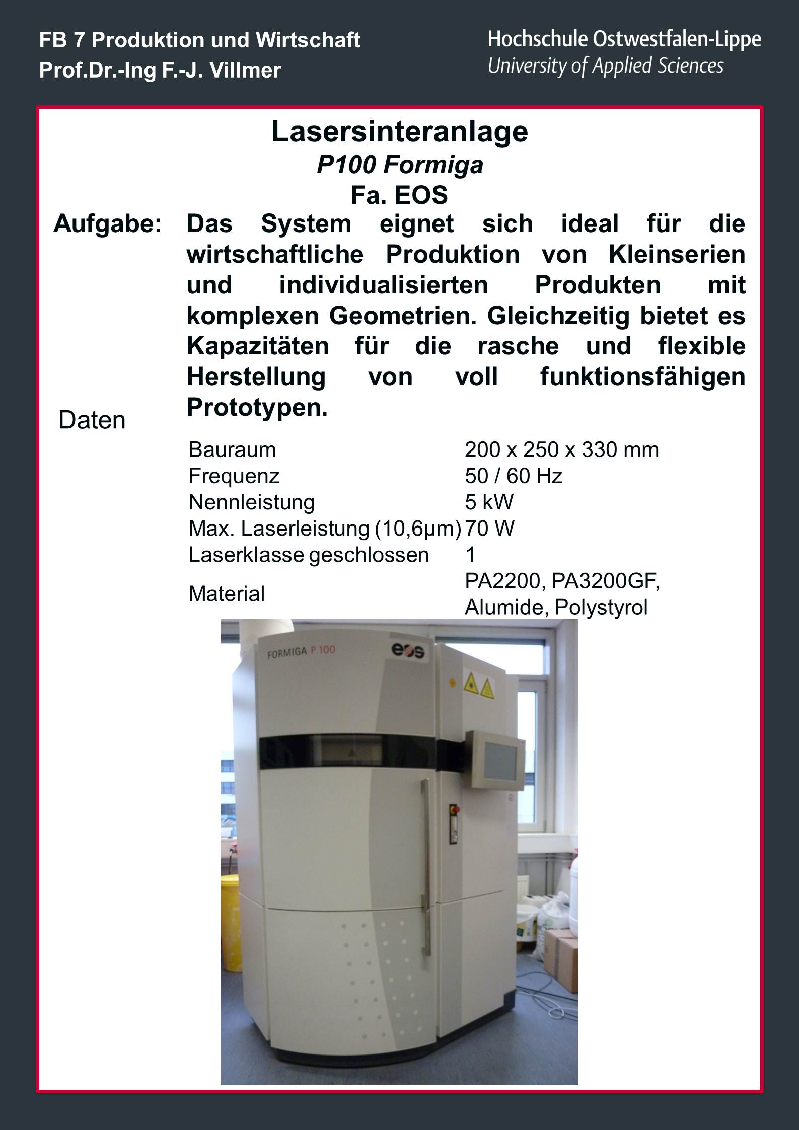 Rapid Prototyping Produktion Th Owl