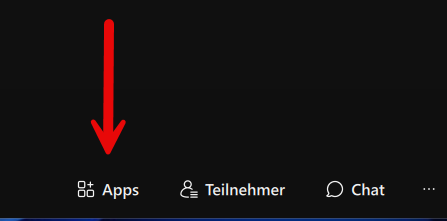 Hinter diesem Symbol finden Sie das Slido-Plug-In in Webex.